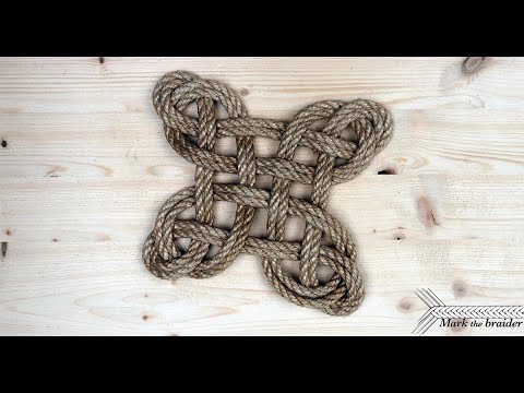 Cross rope mat