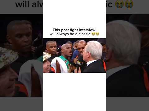 This post fight interview will always be a classic 😂. #boxing #floydmayweather