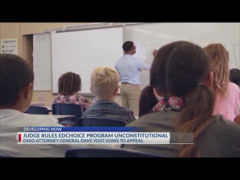 YouTube video thumbnail: Judge Rules Ohio EdChoice Program Is Unconstitutional