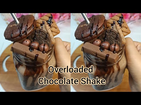 Overloaded Super Chocolatey Chocolate Shake Recipe 🍫😍😋