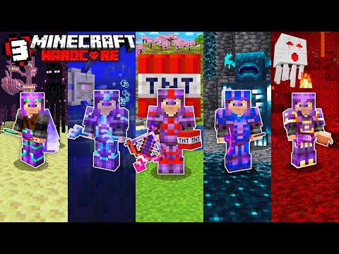 I Made Custom Armor for Every Enchantment in Minecraft Hardcore…