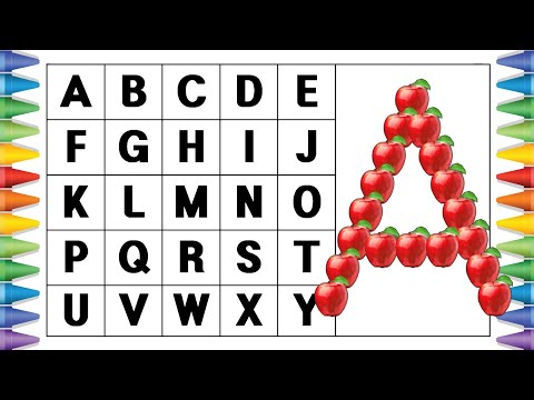 [알파벳 놀이] 유아와 어린이를 위한 ABCD 대문자 A부터 Z까지 쓰기 | Kids Alphabet A to Z | abc song | a for apple | abcd song