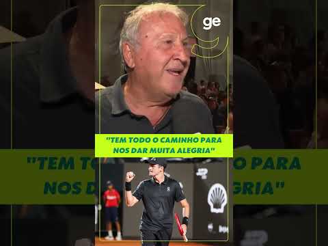 ZICO CONTA SUA RELAÇÃO COM O TÊNIS E ELOGIA JOÃO FONSECA | #shorts | ge.globo