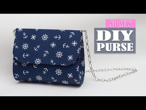 DIY PURSE BAG NO SEW TUTORIAL // Just in 20 Min Cute Woman Bag