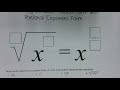 Simplifying Expressions with Exponents and Rational Exponents