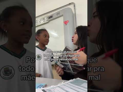 Aquela aluna que todo dia quer ir embora #escola #professora #professores #saladeaula