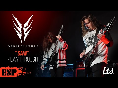 Orbit Culture Saw Playthrough | Exclusive Interview | LTD Arrow-1007 Baritone Evertune | ESP Guitars