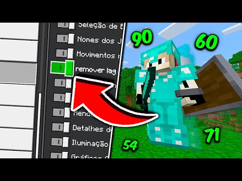 COMO TIRAR TODO O LAG DO MINECRAFT PE 1.21 EM MINUTOS!