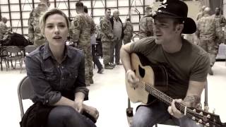 Scarlett Johansson & Craig Campbell Live 'These Boots Are Made for Walkin' on USO Tour