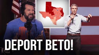 Fake Mexican Beto O'Rourke GLAZES Illegals, HATES America