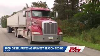 YouTube video thumbnail: Iowa Farmers Urge Action as Diesel Prices Rise During Harvest