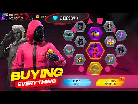 Purchasing Everything in Store๐ค -21LAKH DIAMONDS๐๐ฑ Garena Free Fire