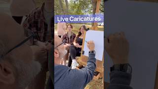 Live Caricatures And Their Reactions #caricatureartist #orlandoevents