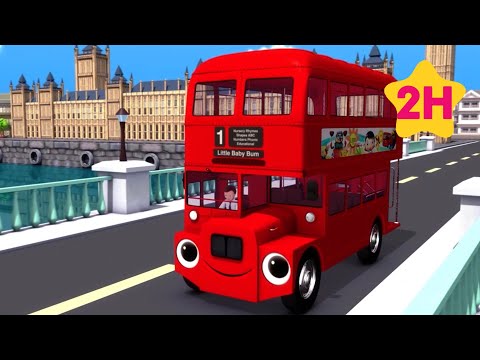 Las ruedas del autobús en Londres 🚌| Canciones Infantiles| Caricaturas para bebés | Little Baby Bum