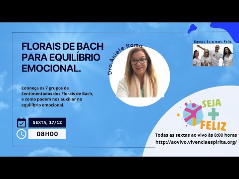 #AOVIVO SMF107 - Florais de Bach para Equilíbrio Emocional com Dra Aniete Roma