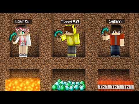 HAZİNEYİ İLK BULAN KAZANIR! 😱 - Minecraft
