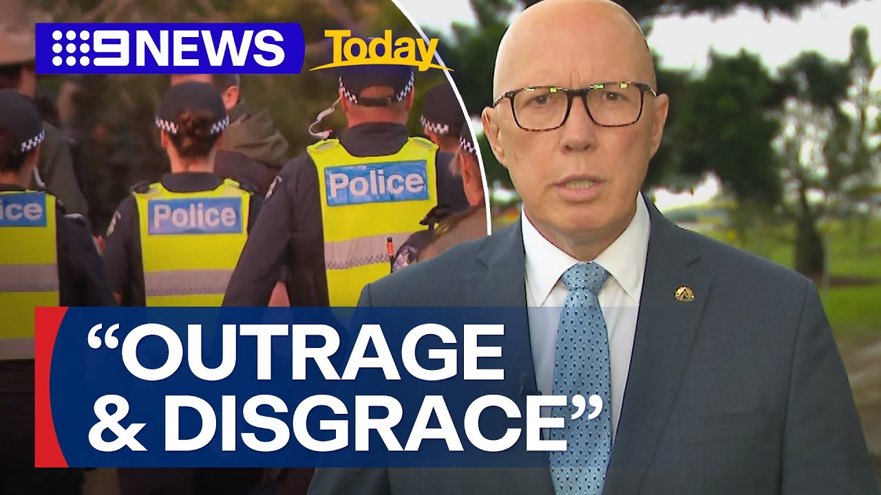 Peter Dutton speaks after Welcome to Country booed at Melbourne dawn service | 9 News Australia