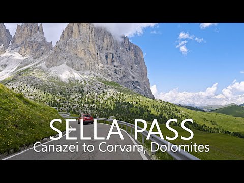 4K Dolomites Drive Sella Pass & Gardena Pass [Remake]