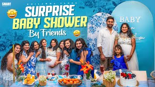Surprise Baby Shower by Friends | #teddyblake | #Lustrowin | Telugu Vlogs USA | Koilamma Vlogs