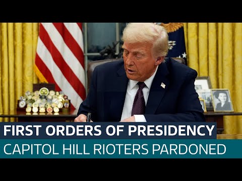 Climate, illegal immigration and pardons: What executive orders did Trump sign on day one? ITV News
