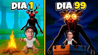 Sobrevivi 99 DIAS na FLORESTA!
