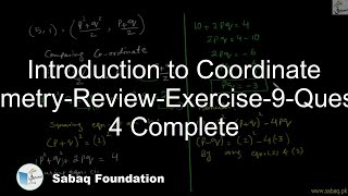 Introduction to Coordinate Geometry-Review-Exercise-9-Question 4 Complete