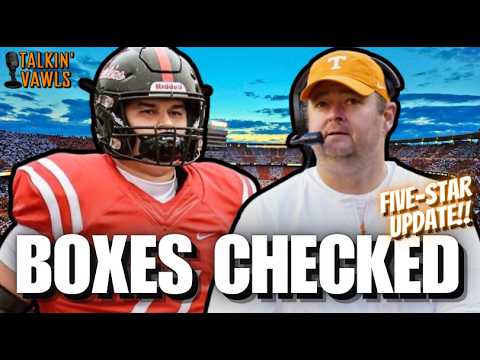 Boxes Checked ✅| Another 5-Star for Tennessee?! | Tennessee Vols Football