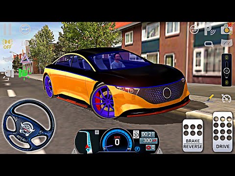 Driving School Sim - City Electric Car Mercedes EQS Driver Game | Android Gameplay | Part 11