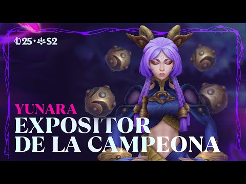 Expositor de la campeona: Yunara | Experiencia de juego - League of Legends