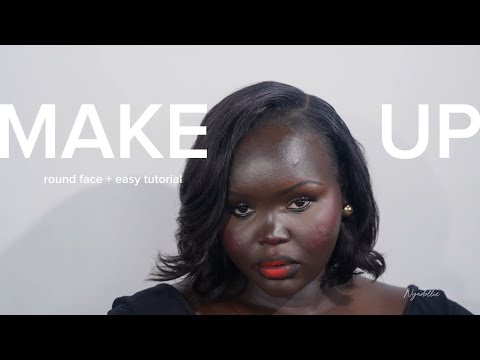 3-Minute Makeup Routine: Setting Powder, Blush & Lipstick for Dark Skin & Round Faces