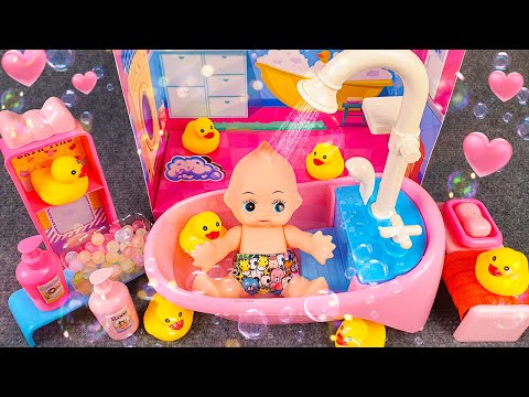 52 Minutes Satisfying with Unboxing Cute Pink Baby Bathtub Playset ASMR | Toys Collection Review