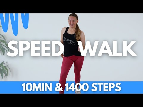 Speed Walk At Home Workout || 1400 steps in 10 minutes