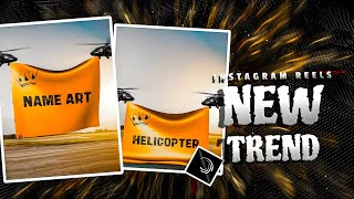 Instagram trending Name art video editing || Helicopter Name art video editing | Name art | Noizz