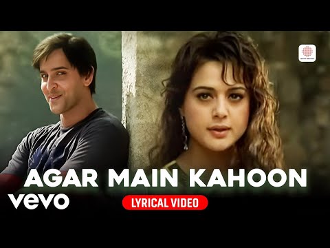 Agar Main Kahoon (Lyrical Video) - Hrithik, Preity | Udit Narayan & Alka Yagnik | Lakshya