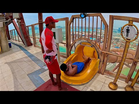 Sliding down from Insane Altitude at Meryal Waterpark