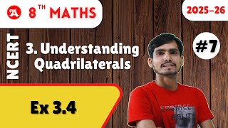 Ex 3.4 class 8 maths | Chapter 3 Understanding Quadrilaterals | Ak Study