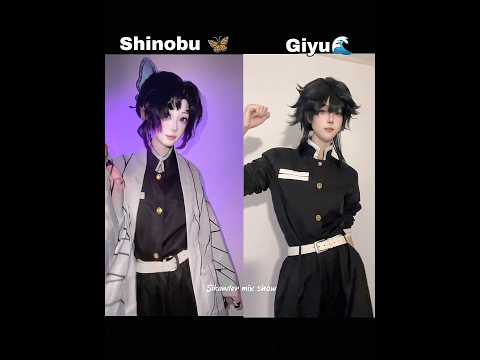 _GiyuShino_ ๐ฆ๐โจ cosplay dance โค๐ฉท #demonslayer #kpop #cosplay #shorts