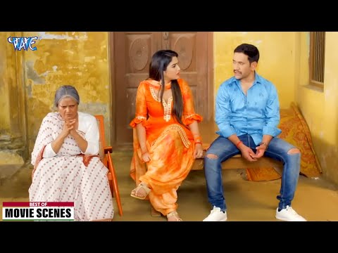 आम्रपाली दुबे आखिर क्यों निरहुआ को बुलाई अपने गांव में | Bhojpuri Movie Clip