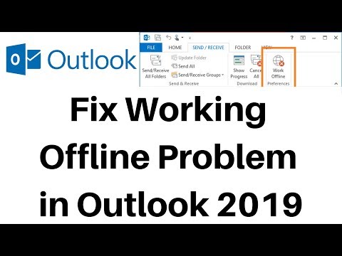 outlook 365 working offline stuck