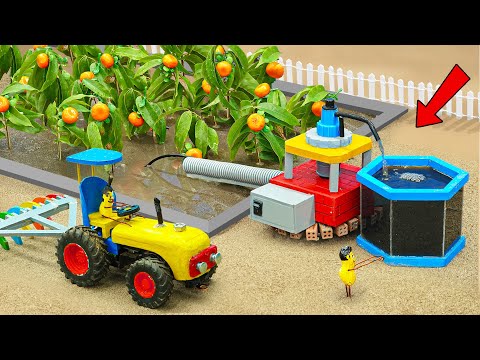 Diy tractor making mini Anti-Flooding Pump System | diy mini Agricultural Machinery | HP Mini