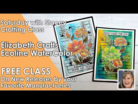 614 Saturday with Stacey Craft Class with Elizabeth Crafts and Royal Talens Ecoline Watercolors