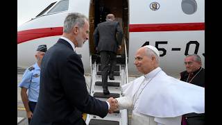 POPE LEO XIV's Plane had Problems so Spain's King Came to the Rescue!
