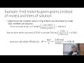 Molarity and Chemical Reactions