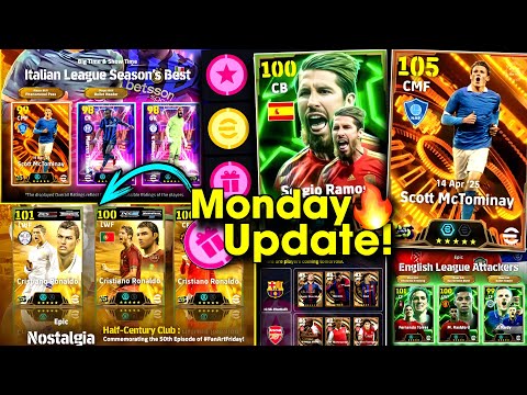 What Is Coming On Monday And Thursday In eFootball 2025 Mobile | Free Big Time, Monday Update