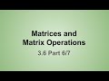Exploring Matrix Operations and Geometric Applications