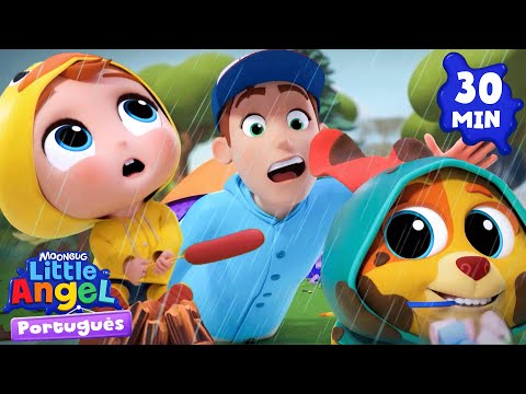 Chuva Chuva Vá Embora ☔🌦️ Little Angel Brasil | Músicas Infantis em Português