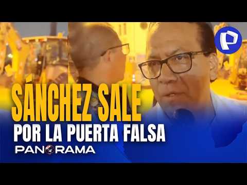 Sánchez sale por la puerta falsa: su vehículo es detenido por incidente con la policía