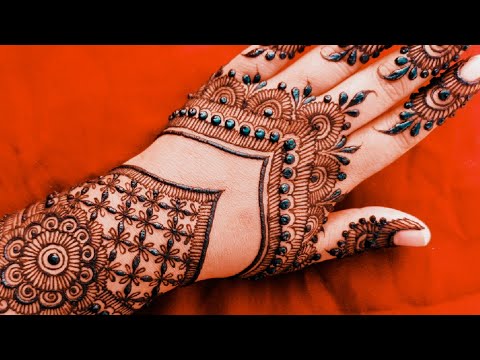 Very beautiful stylish back hand mehndi design | Easy Mehandi Design for Eid | Simple Mehndi design