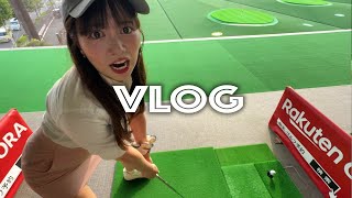 妄想では付き合ってる彼女とゴルフ練習場デート【VLOG】