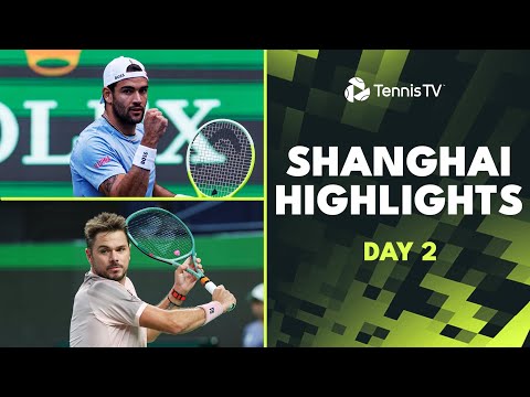 Wawrinka vs Mpetshi Perricard; Berrettini, Zhang & Mensik Feature | Shanghai 2024 Highlights Day 2